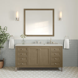 James Martin Chicago 60" Single Vanity with 3 CM Countertop