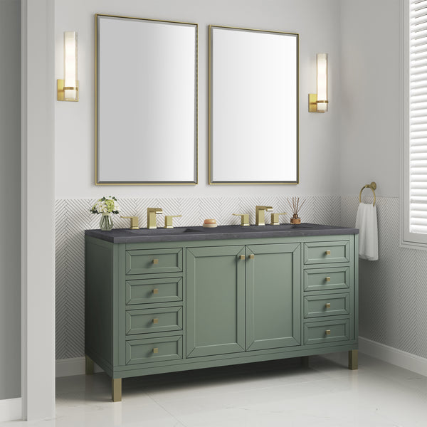 James Martin Chicago 60" Double Vanity with 3 CM Countertop