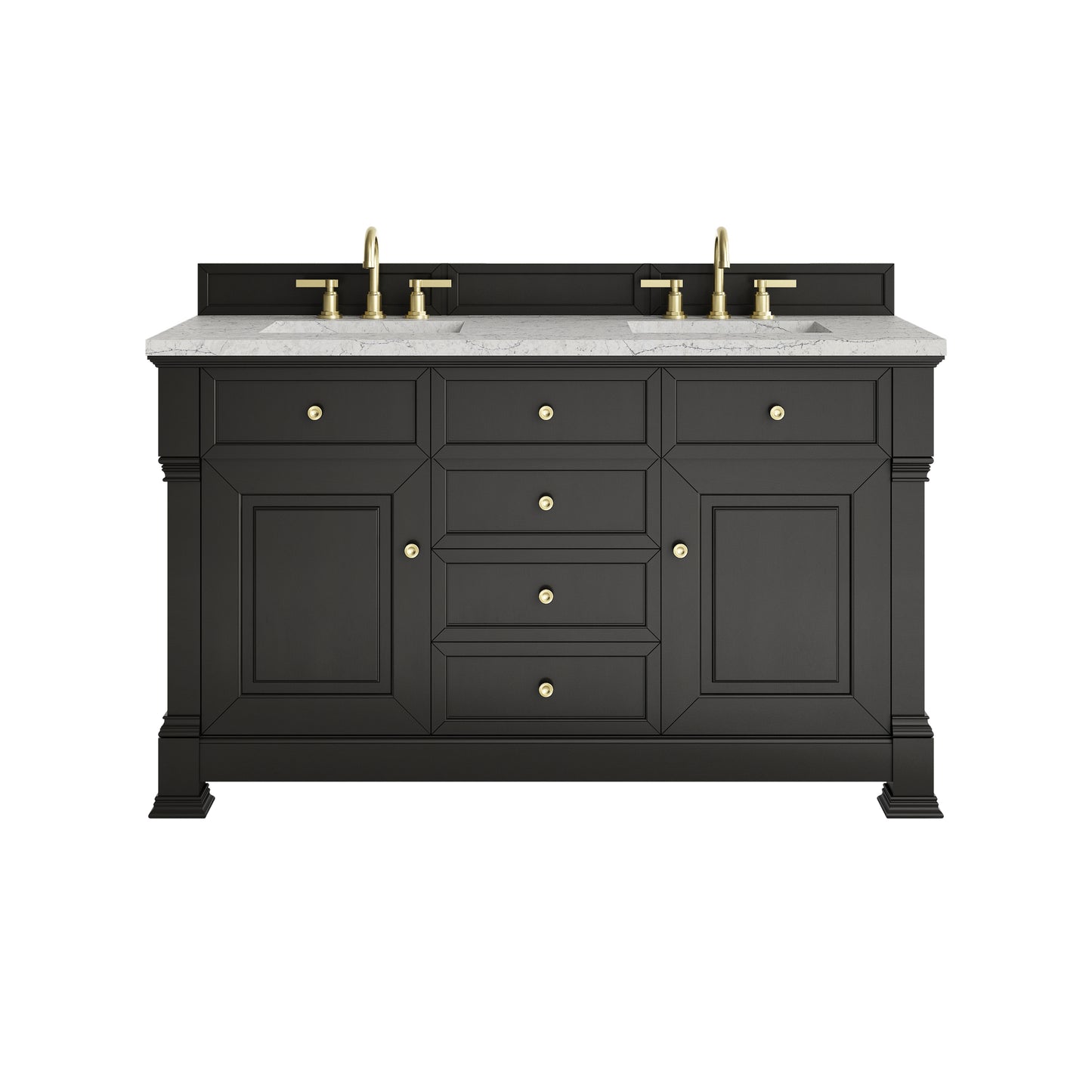 James Martin Brookfield 60" Double Vanity with 3 CM Countertop & FreePower Wireless Charger