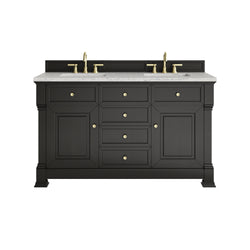 James Martin Brookfield 60" Double Vanity with 3 CM Countertop & FreePower Wireless Charger