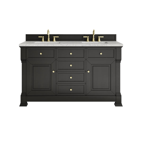James Martin Brookfield 60" Double Vanity with 3 CM Countertop & FreePower Wireless Charger