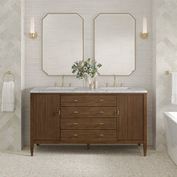 James Martin Myrrin 60" Double Vanity with 3 CM Countertop