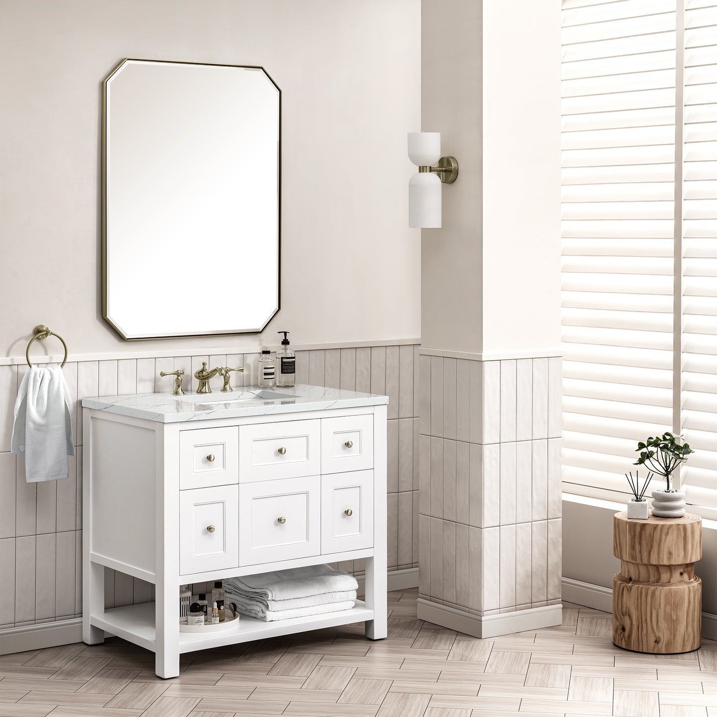 James Martin Breckenridge 36" Single Vanity w/ 3CM Countertop