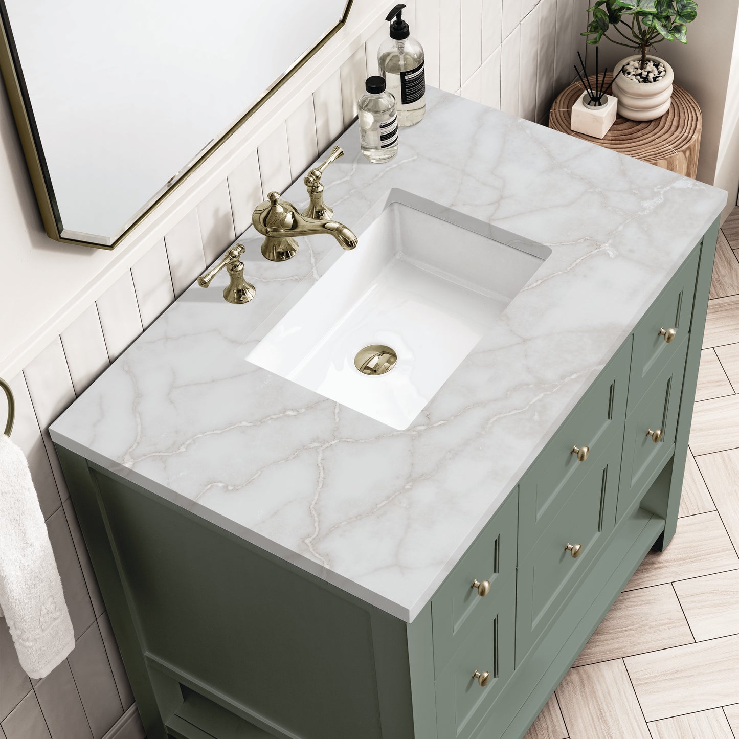 James Martin Breckenridge 36" Single Vanity w/ 3CM Countertop