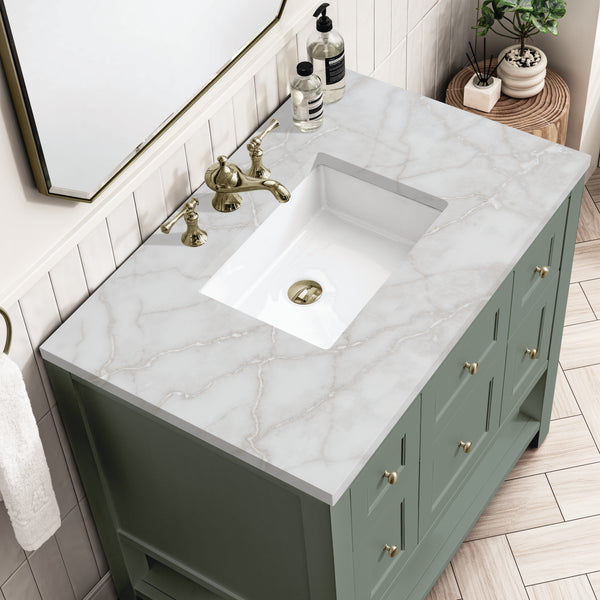 James Martin Breckenridge 36" Single Vanity w/ 3CM Countertop