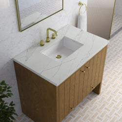 James Martin Hudson 36" Single Vanity with 3 CM Countertop