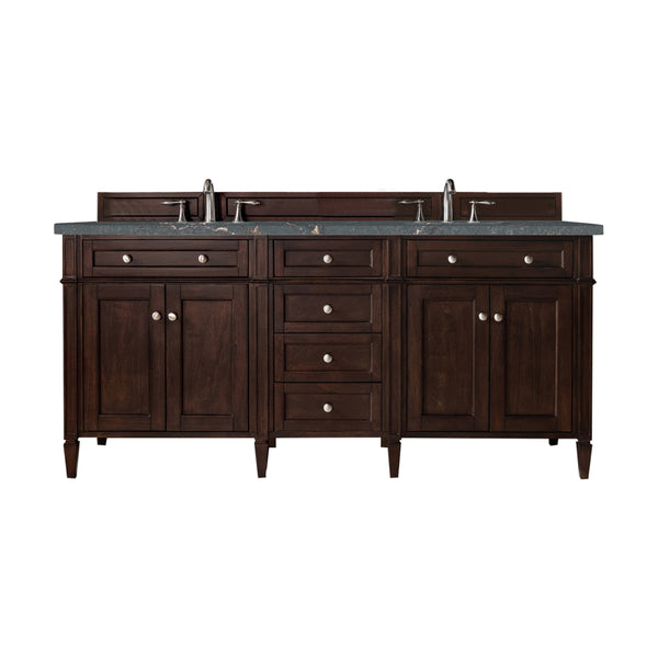 James Martin Brittany 72" Double Vanity with 3 CM Countertop & FreePower Wireless Charger