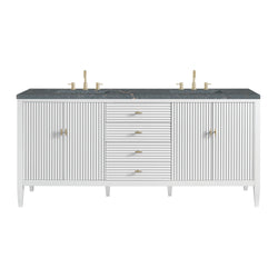James Martin Myrrin 72" Double Vanity with 3 CM Countertop