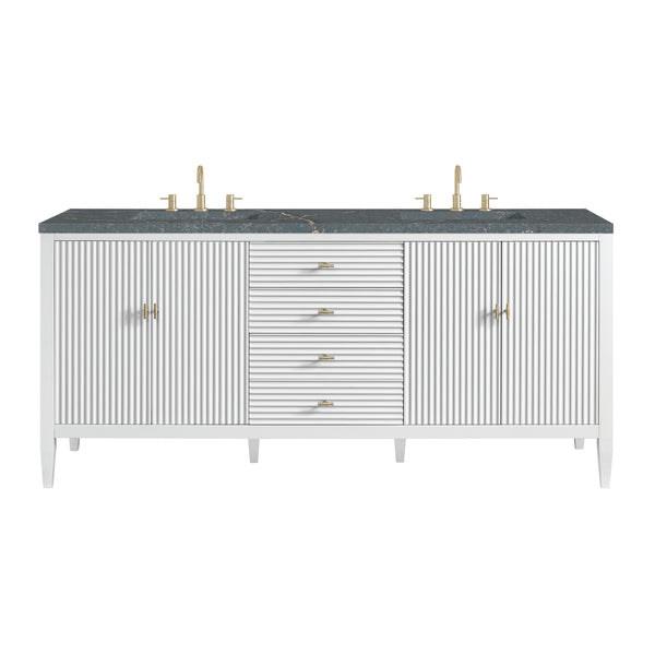 James Martin Myrrin 72" Double Vanity with 3 CM Countertop