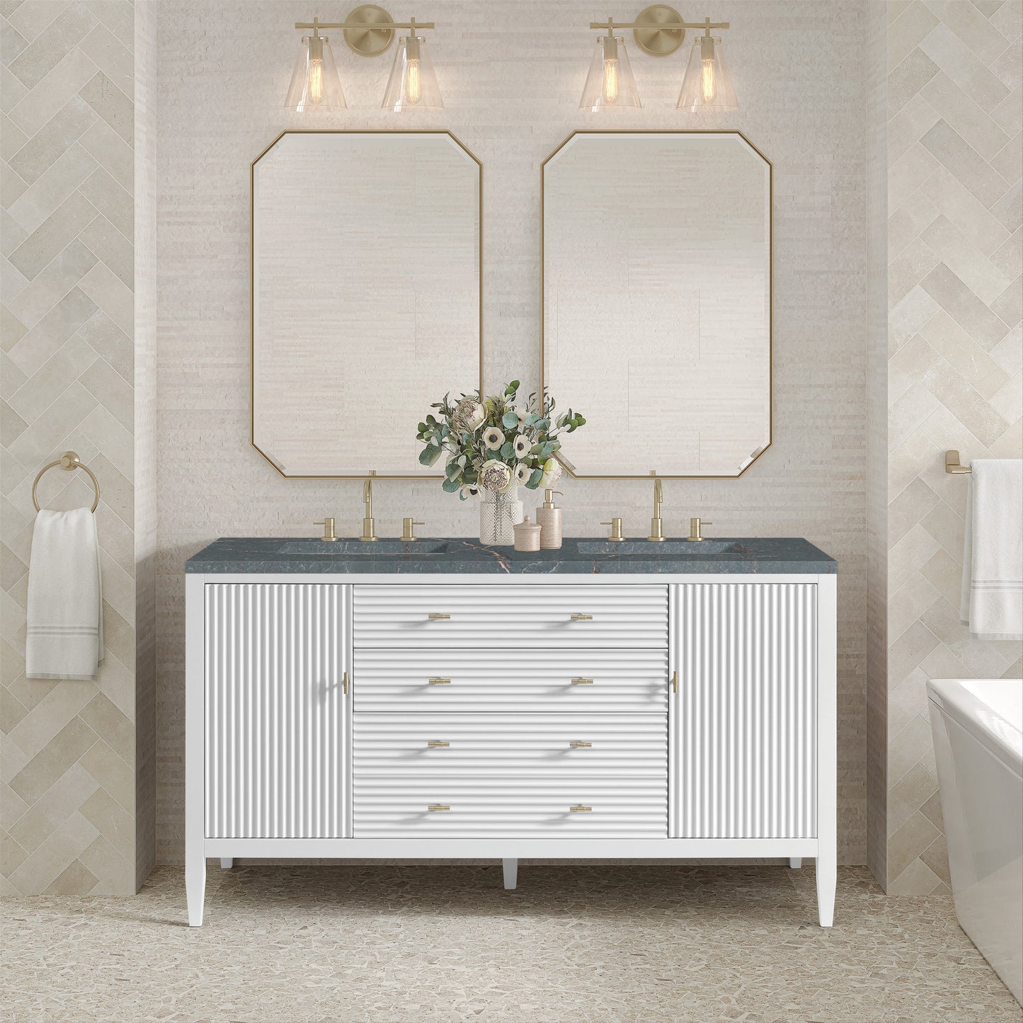 James Martin 60" Myrrin Double Vanity