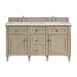 James Martin Lorelai 60" Double Vanity with 3 CM Countertop & FreePower Wireless Charger