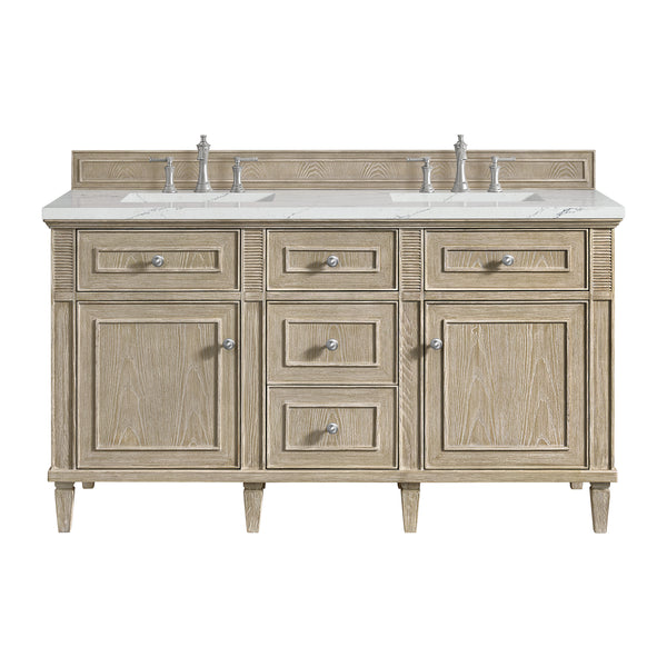 James Martin Lorelai 60" Double Vanity with 3 CM Countertop & FreePower Wireless Charger