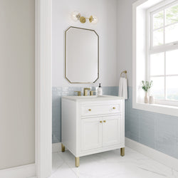 James Martin Chicago 30" Single Vanity with 3 CM Countertop
