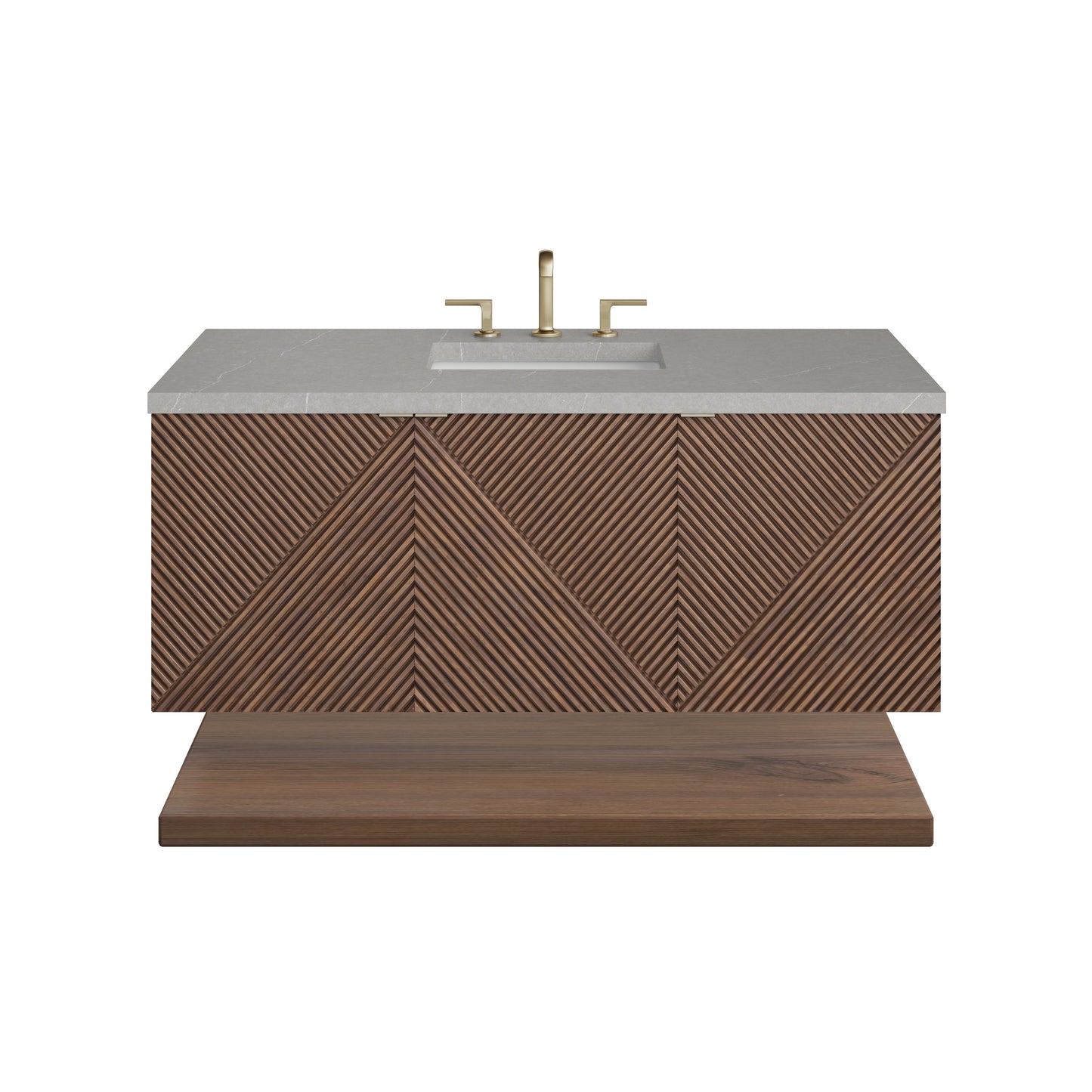 James Martin Marcello 48" Single Vanity, Chestnut with 3CM Top - Luxe Bathroom Vanities