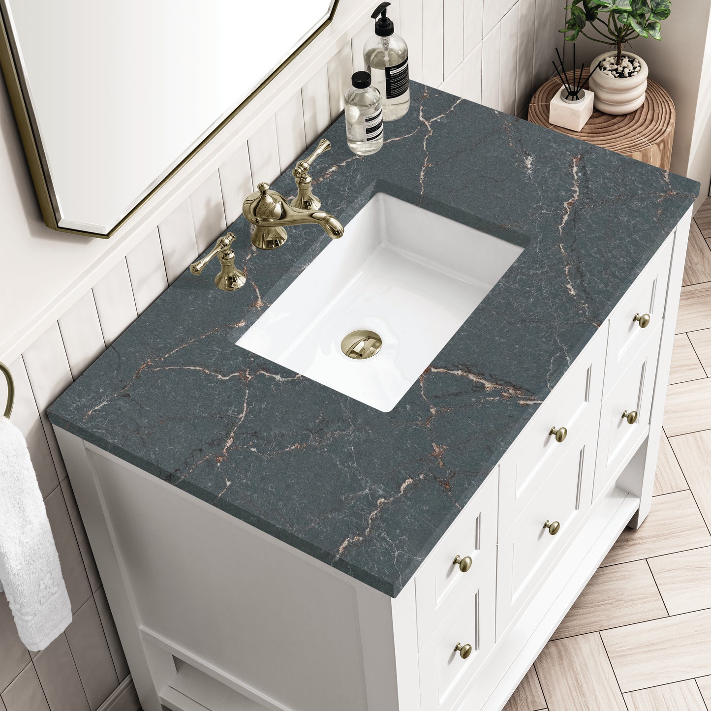 James Martin Breckenridge 36" Single Vanity w/ 3CM Countertop