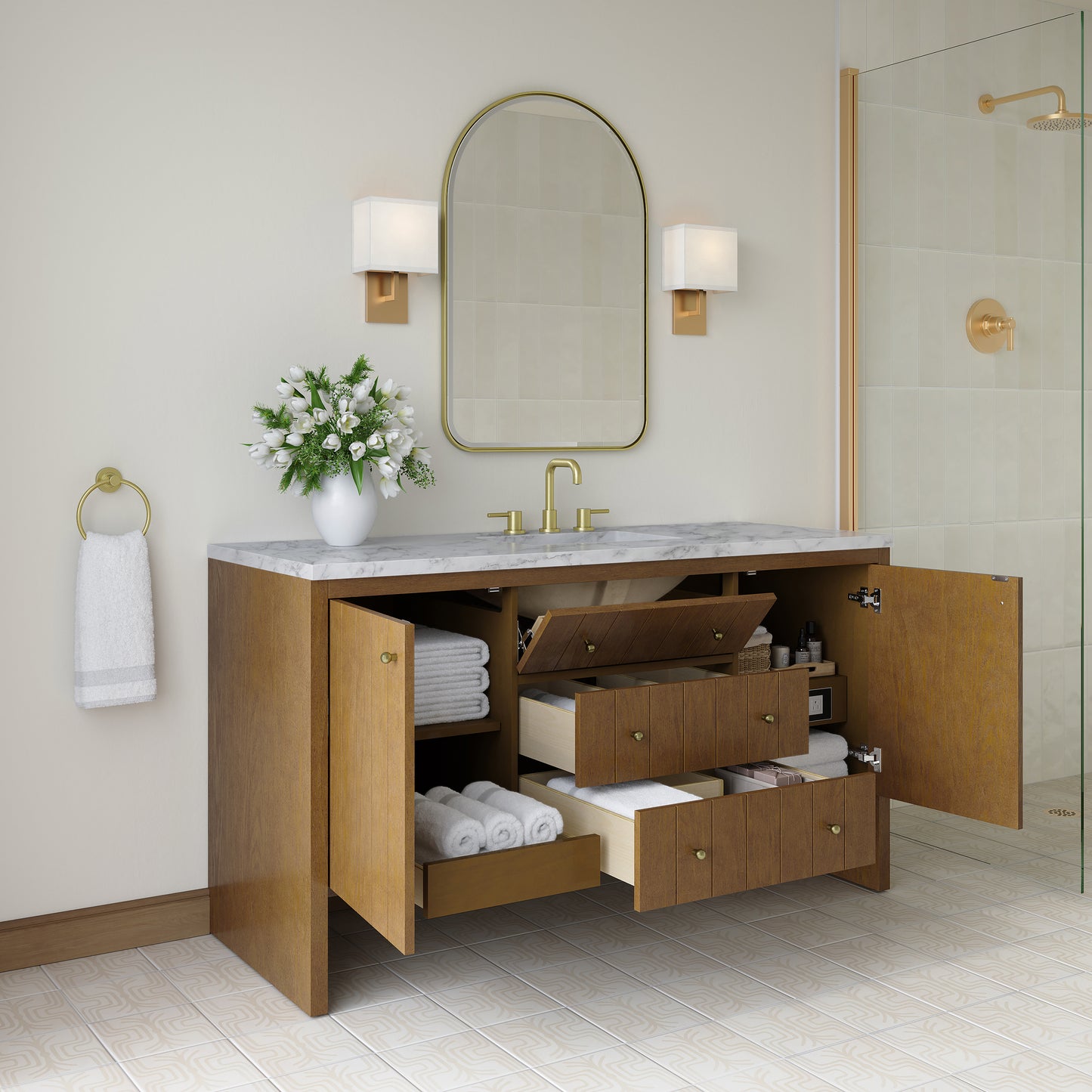 James Martin Hudson 60" Single Vanity with 3 CM Countertop