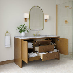 James Martin Hudson 60" Single Vanity with 3 CM Countertop