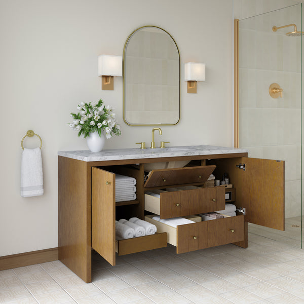 James Martin Hudson 60" Single Vanity with 3 CM Countertop