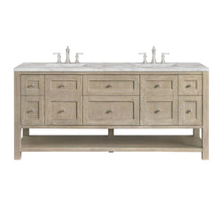 James Martin Breckenridge 72" Double Vanity w/ 3 CM Countertop