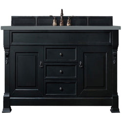 James Martin Brookfield 60" Single Vanity Vanities James Martin Antique Black w/ 3 CM Cala Blue Quartz Top 