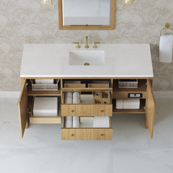 James Martin Hudson 60" Single Vanity with 3 CM Countertop