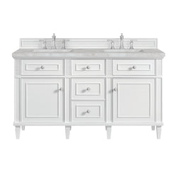 James Martin Lorelai 60" Double Vanity with 3 CM Countertop & FreePower Wireless Charger