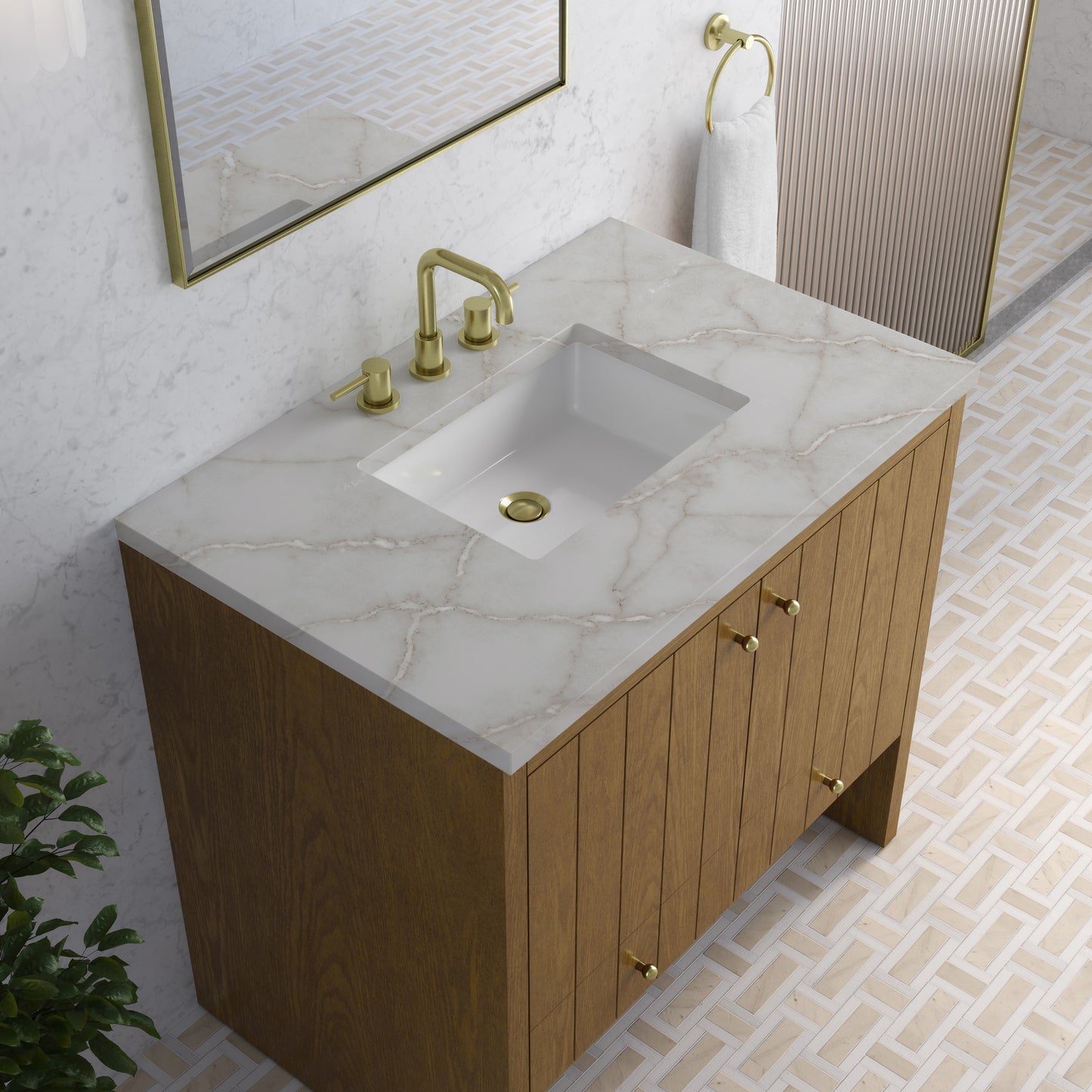 James Martin Hudson 36" Single Vanity with 3 CM Countertop