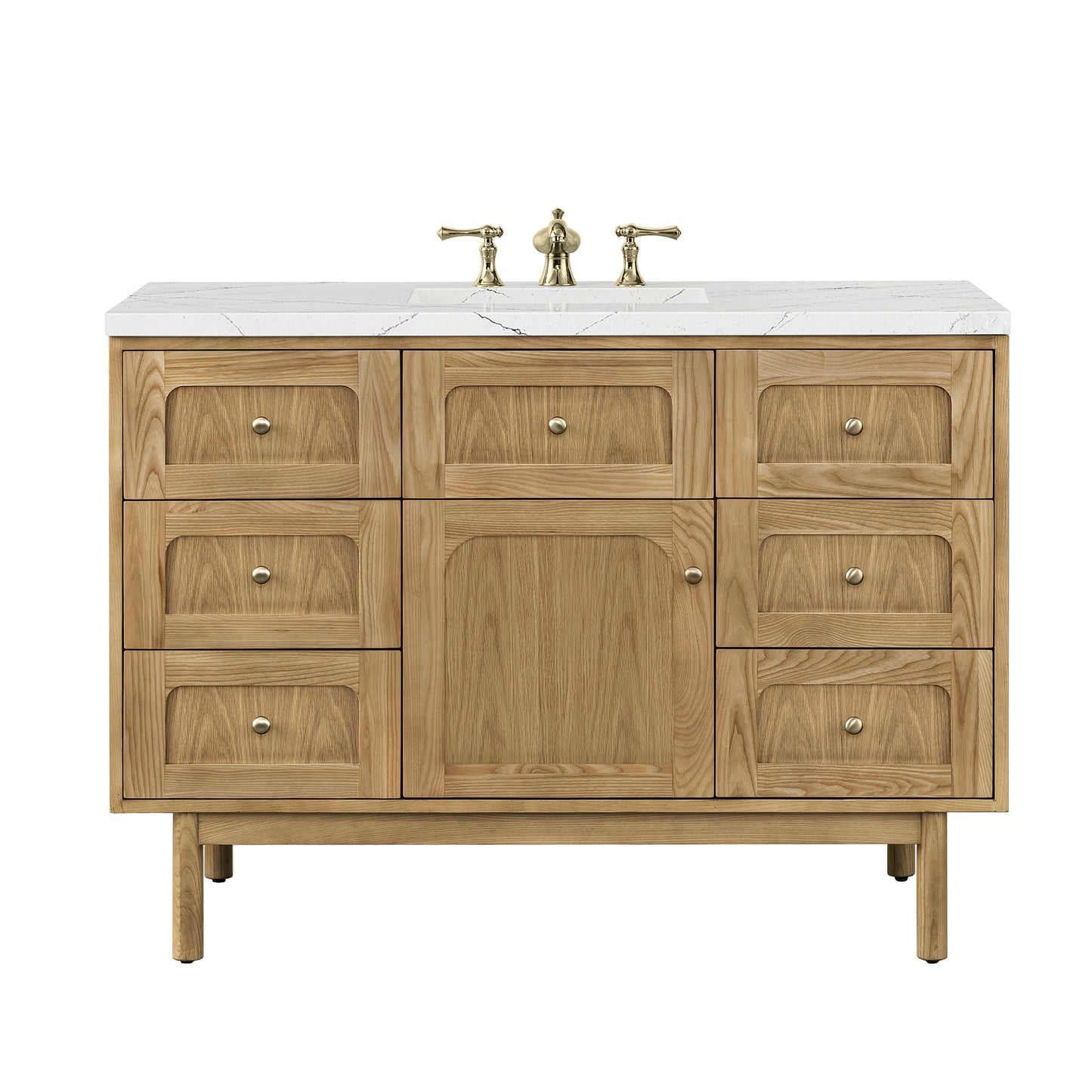 James Martin Laurent 48" Single Vanity with 3 CM Countertop & FreePower Wireless Charger