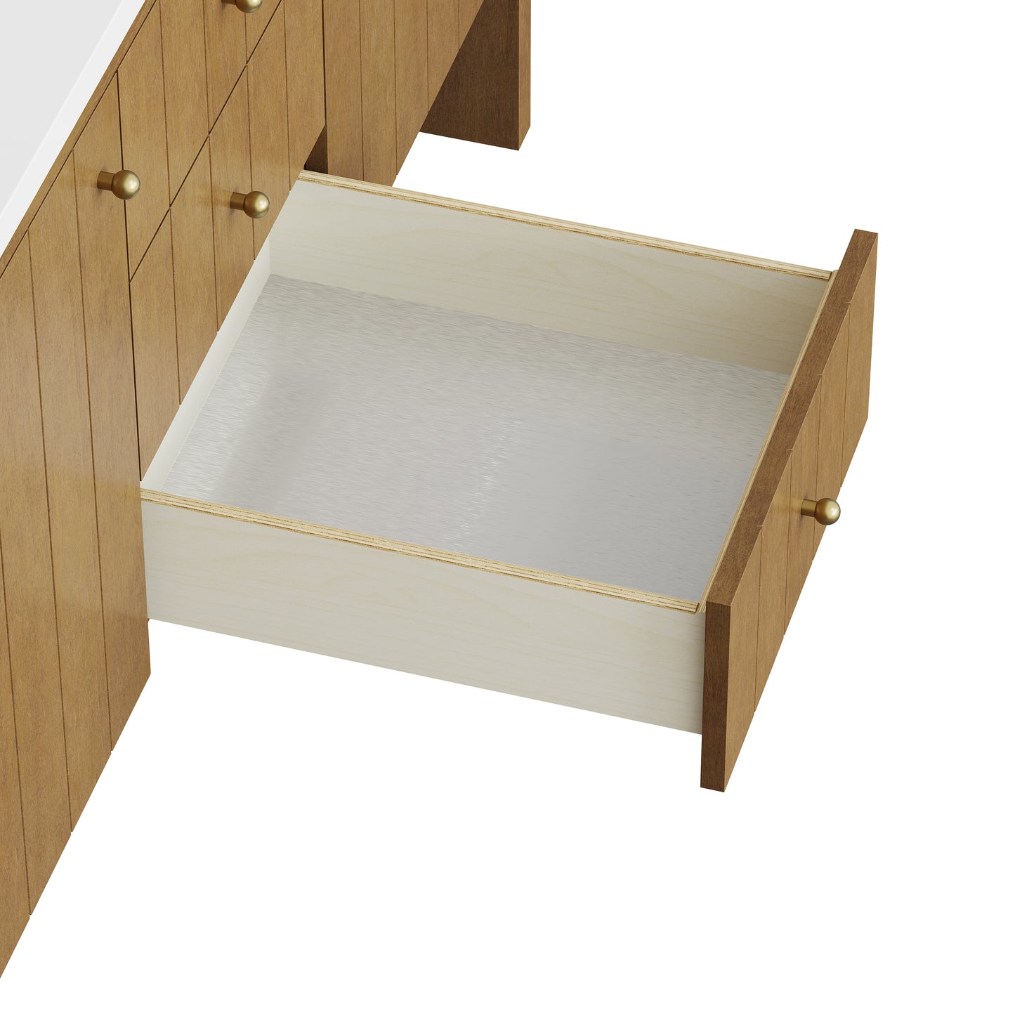 James Martin Hudson 60" Double Vanity with 3 CM Countertop & FreePower Wireless Charger
