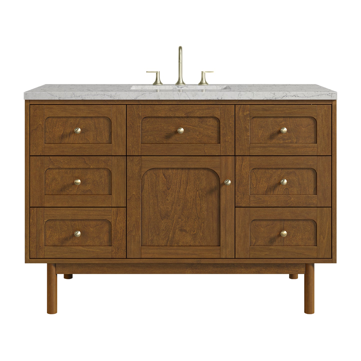 James Martin Laurent 48" Single Vanity with 3 CM Countertop & FreePower Wireless Charger
