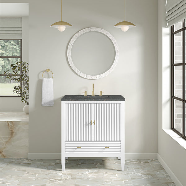 James Martin Myrrin 30" Single Vanity with 3 CM Countertop