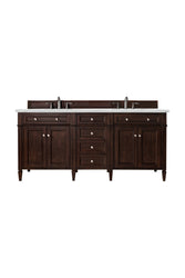 James Martin Brittany 72" Double Vanity with 3 CM Countertop & FreePower Wireless Charger
