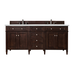 James Martin Brittany 72" Double Vanity with 3 CM Countertop