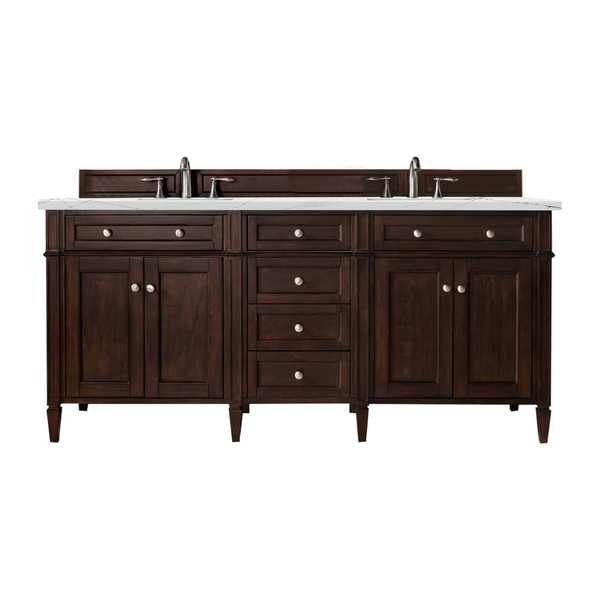 James Martin Brittany 72" Double Vanity with 3 CM Countertop