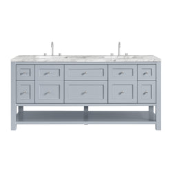 James Martin Breckenridge 72" Double Vanity w/ 3 CM Countertop