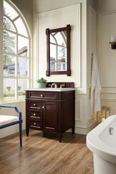 James Martin Brittany 30" Single Vanity with 3 CM Countertop