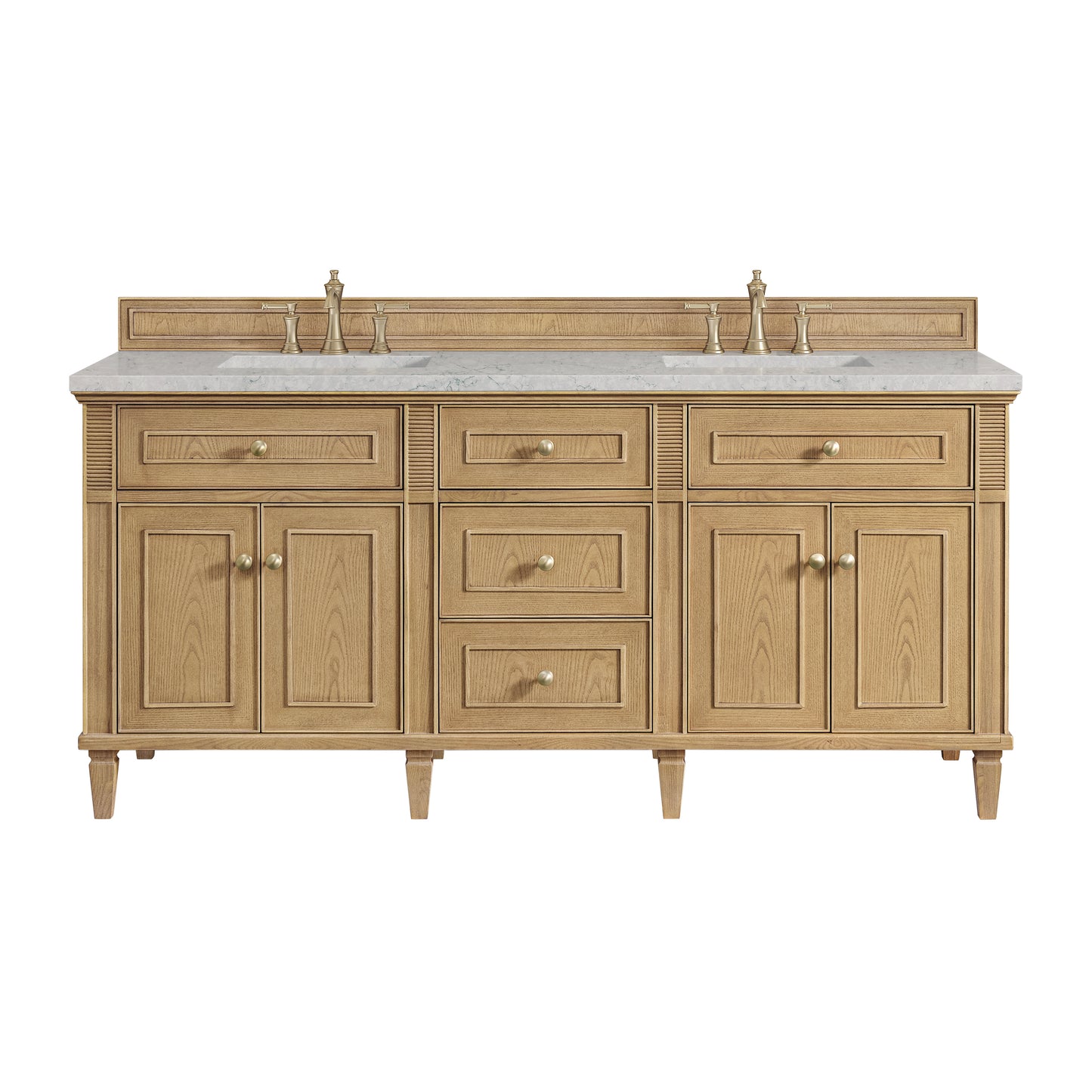 James Martin Lorelai 72" Double Vanity with 3 CM Countertop & FreePower Wireless Charger