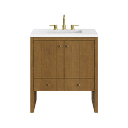 James Martin Hudson 30" Single Vanity with 3 CM Countertop