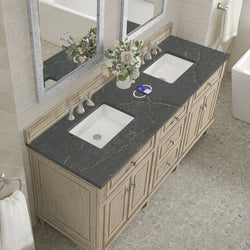 James Martin Lorelai 72" Double Vanity with 3 CM Countertop & FreePower Wireless Charger