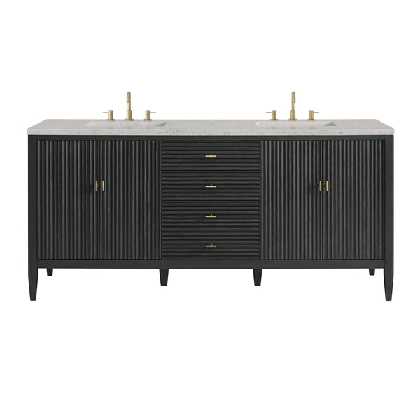 James Martin Myrrin 72" Double Vanity with 3 CM Countertop