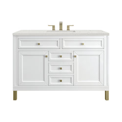 James Martin Chicago 48" Single Vanity with 3 CM Countertop