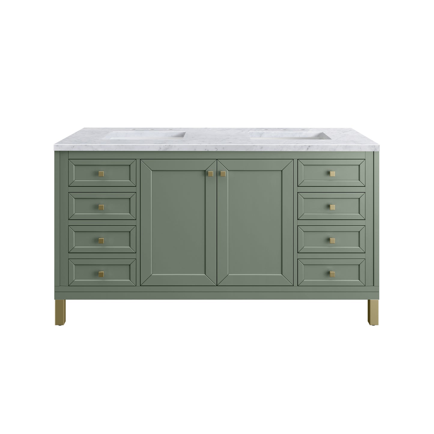 James Martin Chicago 60" Double Vanity with 3 CM Countertop
