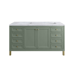 James Martin Chicago 60" Double Vanity with 3 CM Countertop
