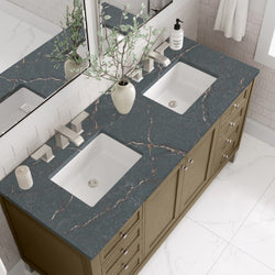 James Martin Chicago 60" Double Vanity with 3 CM Countertop