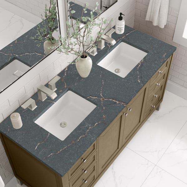 James Martin Chicago 60" Double Vanity with 3 CM Countertop