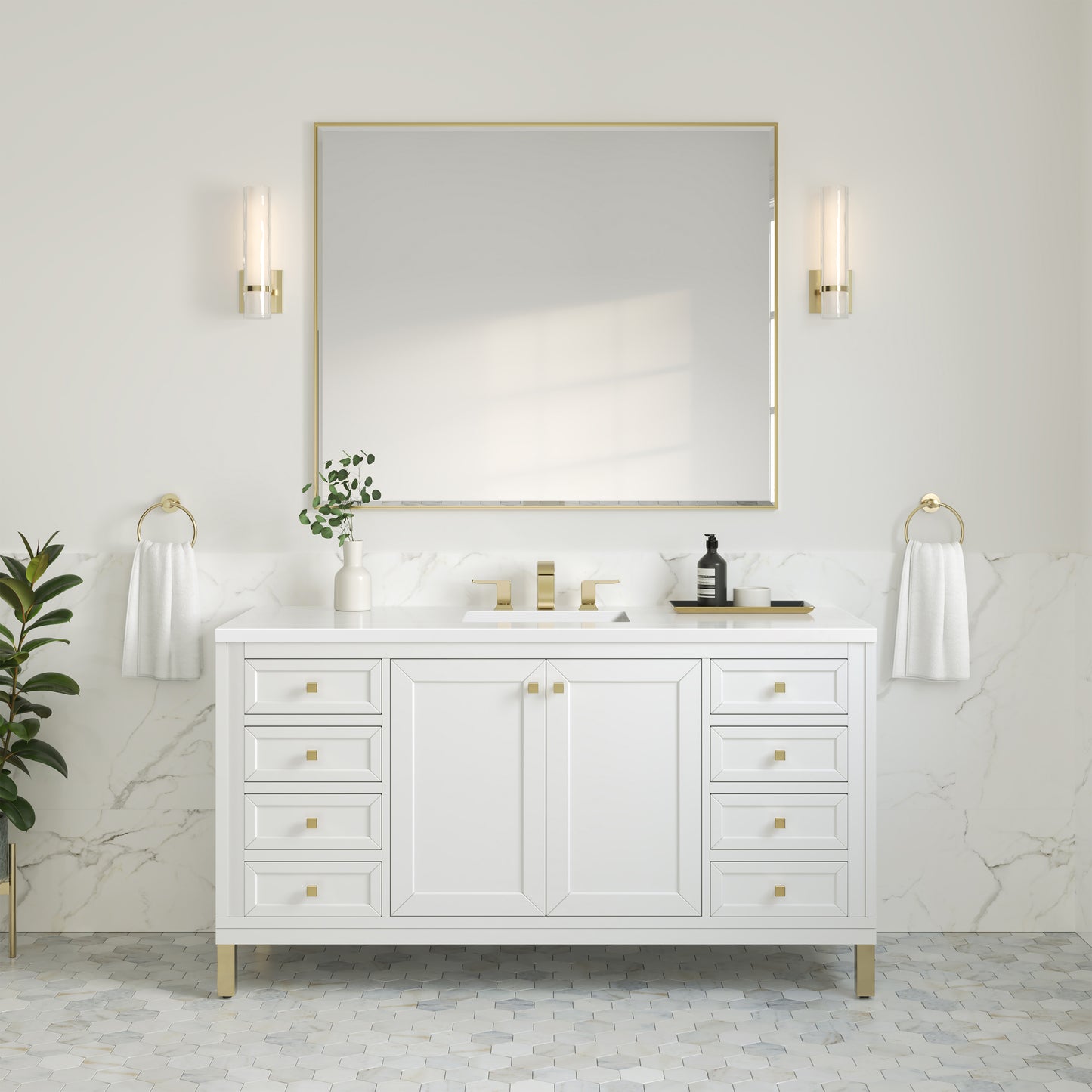 James Martin Chicago 60" Single Vanity with 3 CM Countertop