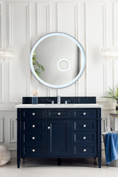 James Martin Brittany 48" Single Vanity with 3 CM Countertop & FreePower Wireless Charger
