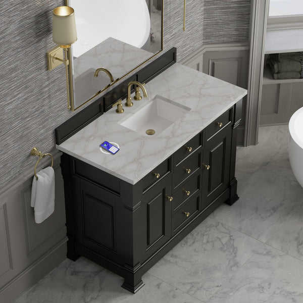 James Martin Brookfield 48" Single Vanity with 3 CM Countertop & FreePower Wireless Charger