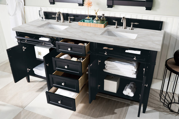 James Martin Brittany 72" Double Vanity with 3 CM Countertop