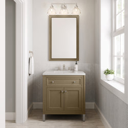 James Martin Chicago 30" Single Vanity with 3 CM Countertop